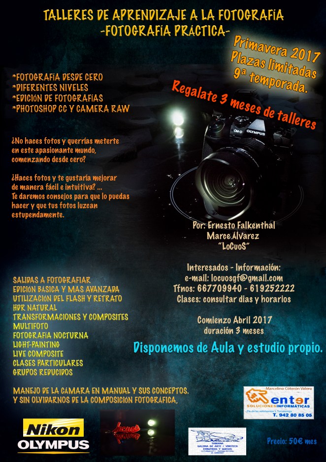 Cartel talleres foto 2017-PRIMAVERA