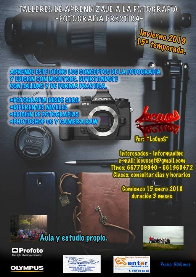 cartel talleres invierno 2019 face